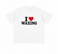 “I ❤️ WAXING” White Regular Tee