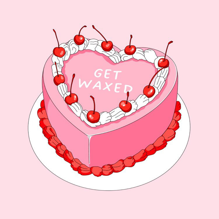 “Get Waxed” Cake Magnet