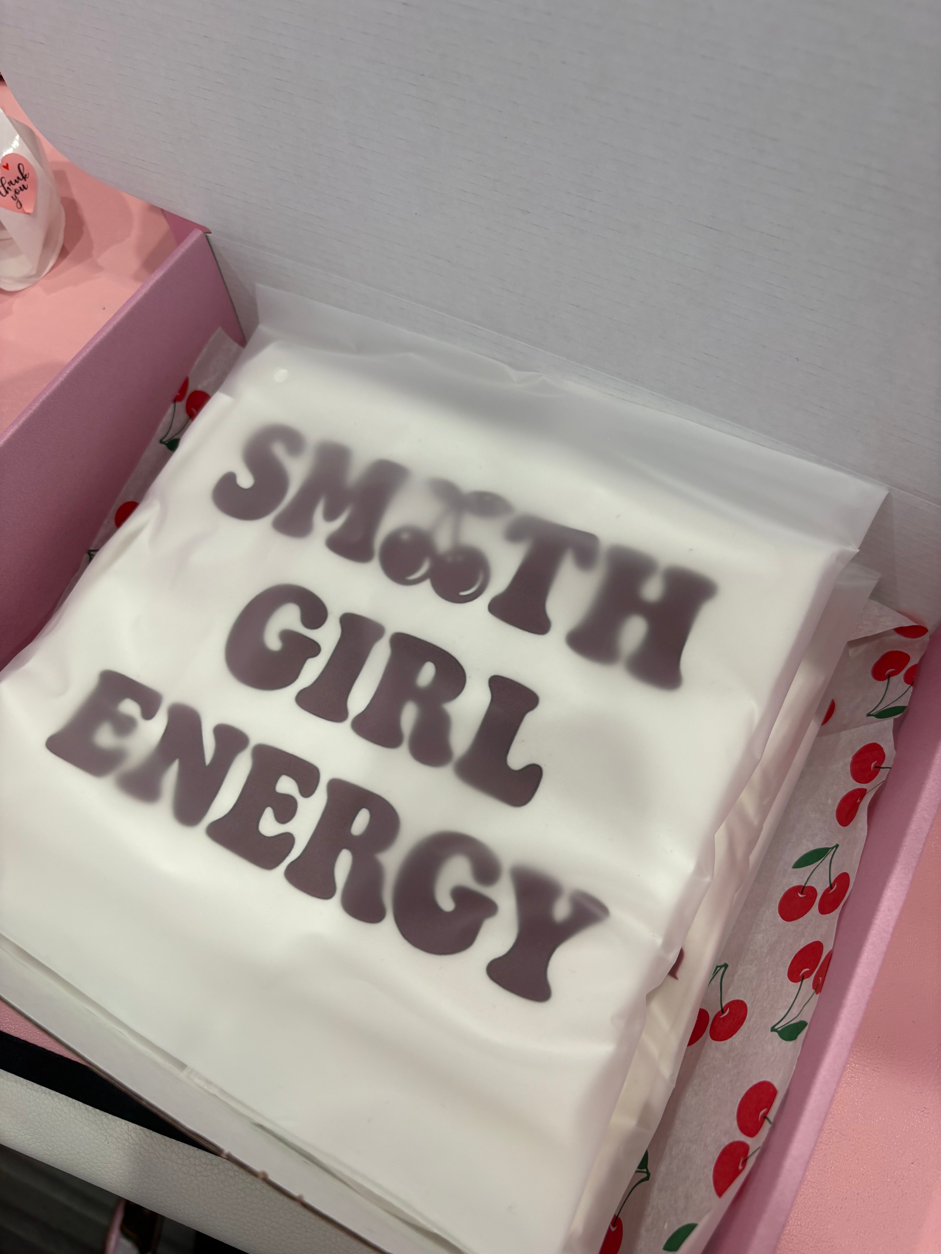“Smooth Girl Energy” Baby T - Shirt White