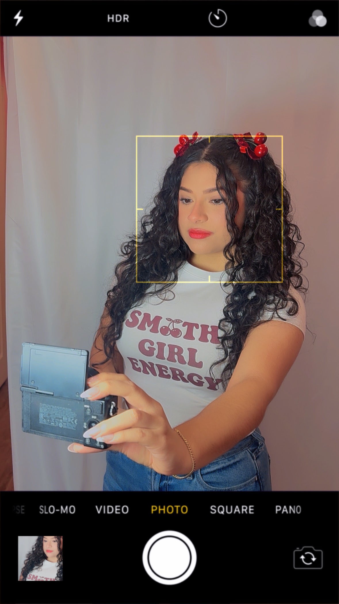 “Smooth Girl Energy” Baby T - Shirt White