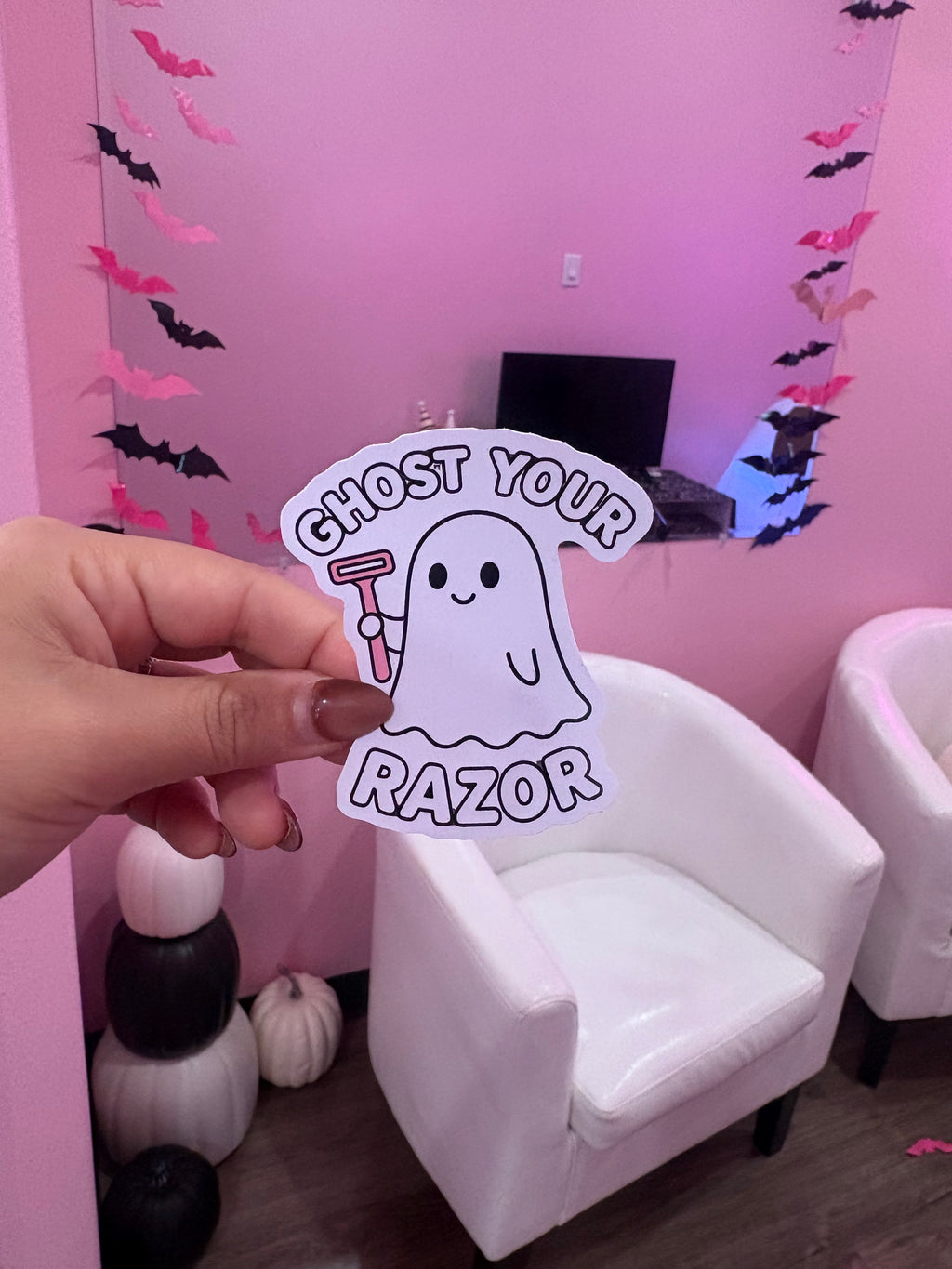 “Ghost Your Razor” Sticker