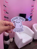 “Ghost Your Razor” Sticker