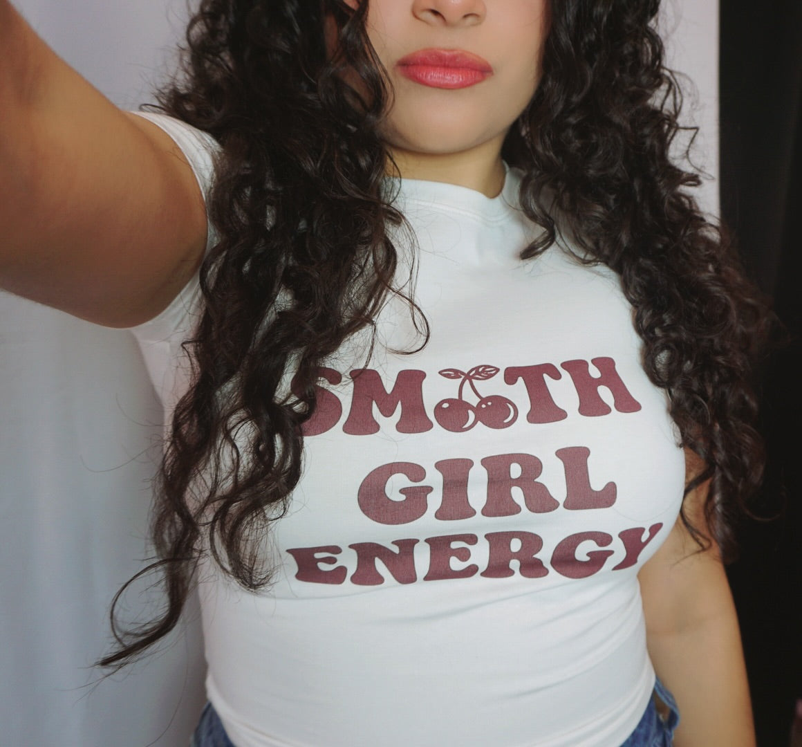 “Smooth Girl Energy” Baby T - Shirt White