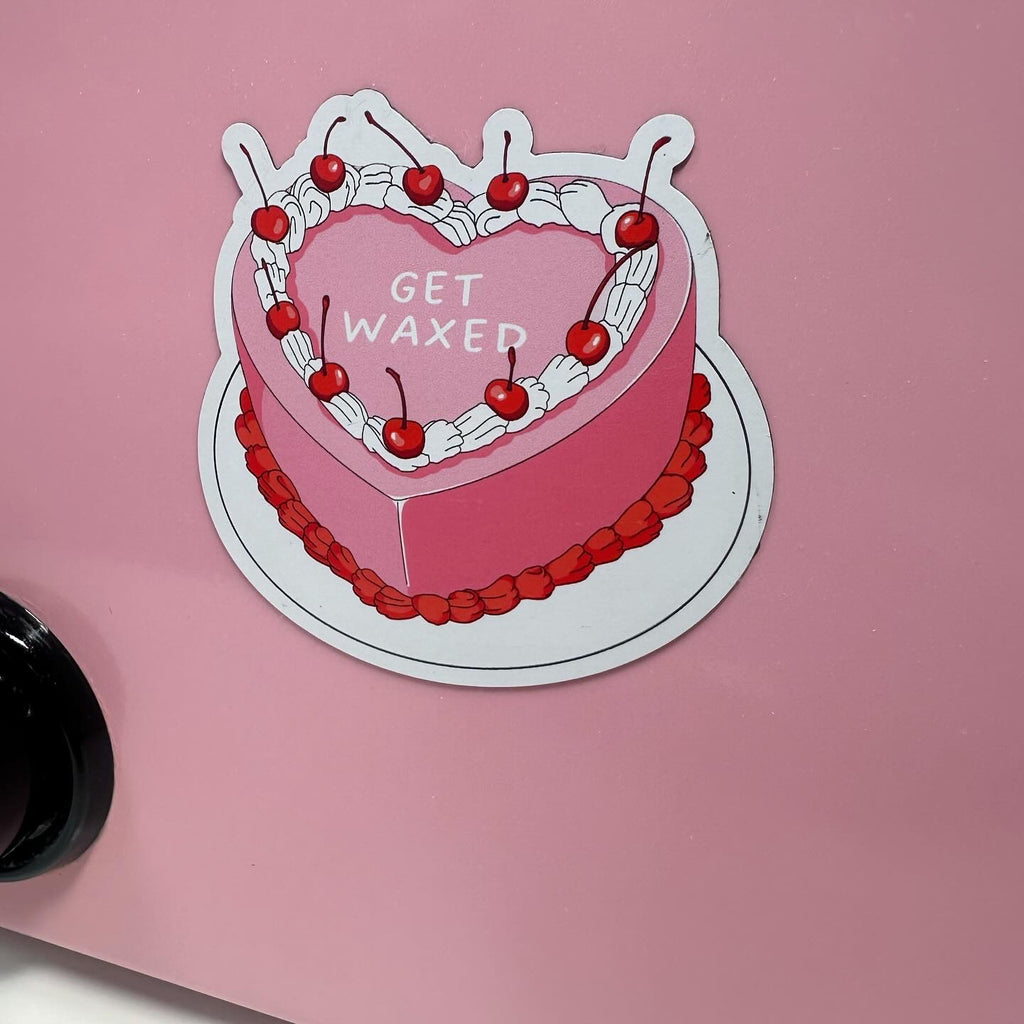 “Get Waxed” Cake Magnet