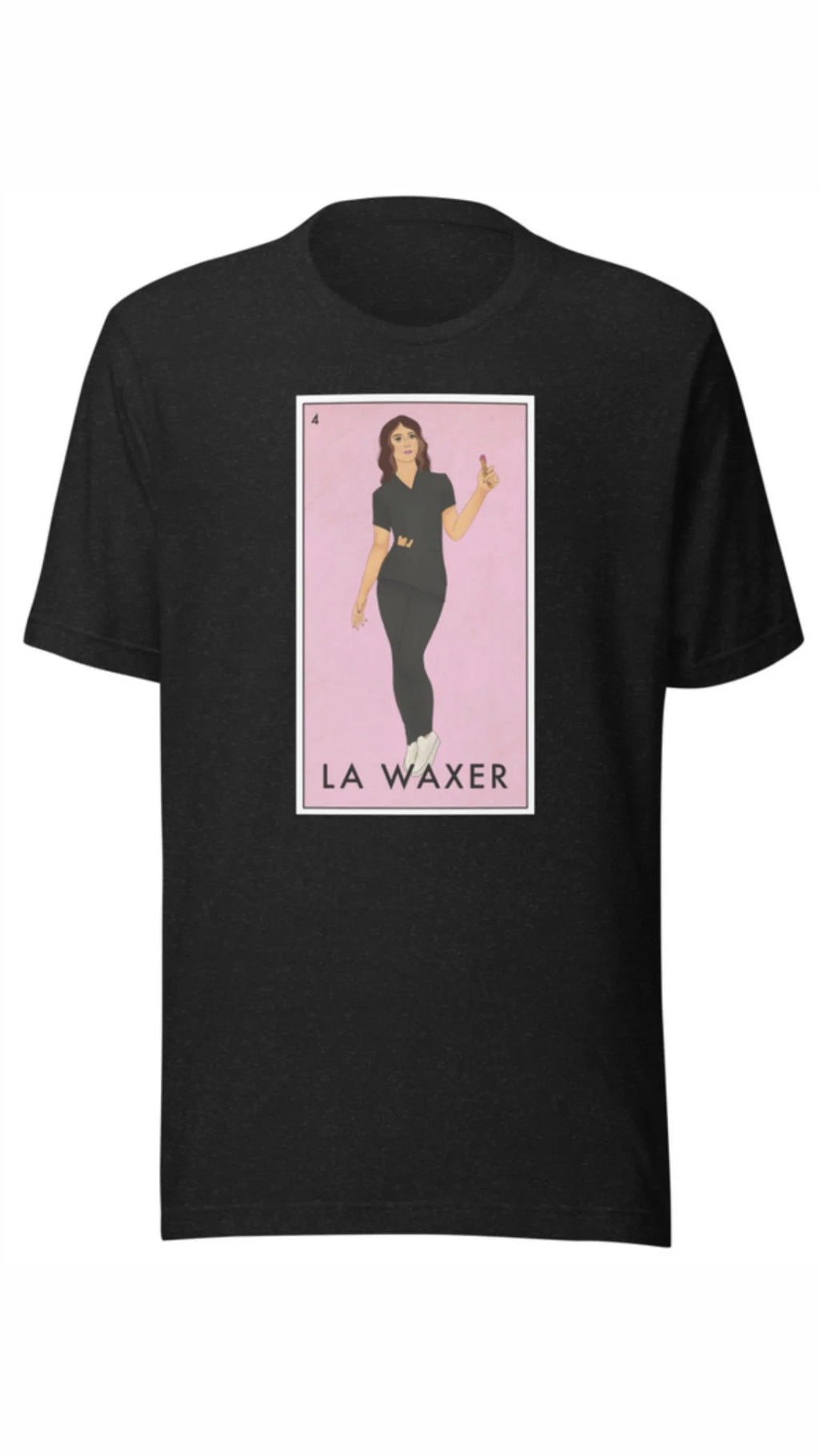 “LA WAXER” Black Scrubs Tshirt