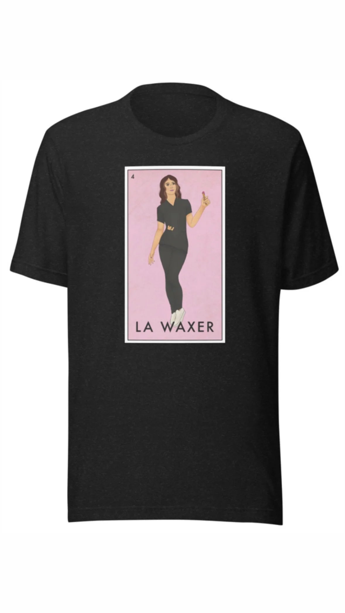 “LA WAXER” Black Scrubs Tshirt