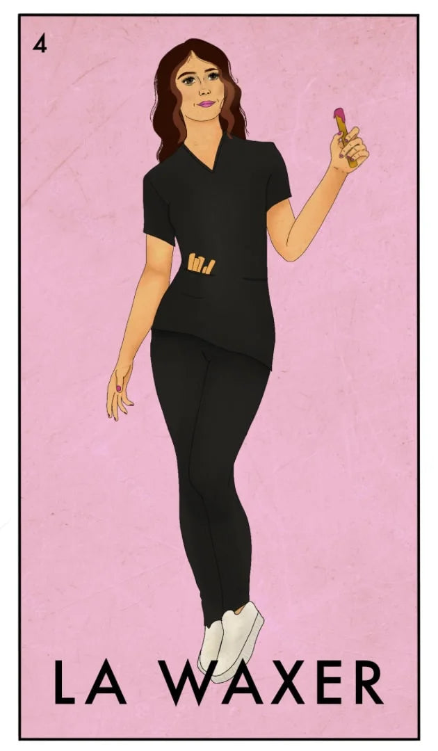 “LA WAXER” Black Scrubs Tshirt