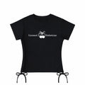 Licensed Esthetician” Draw String T - Shirt Black