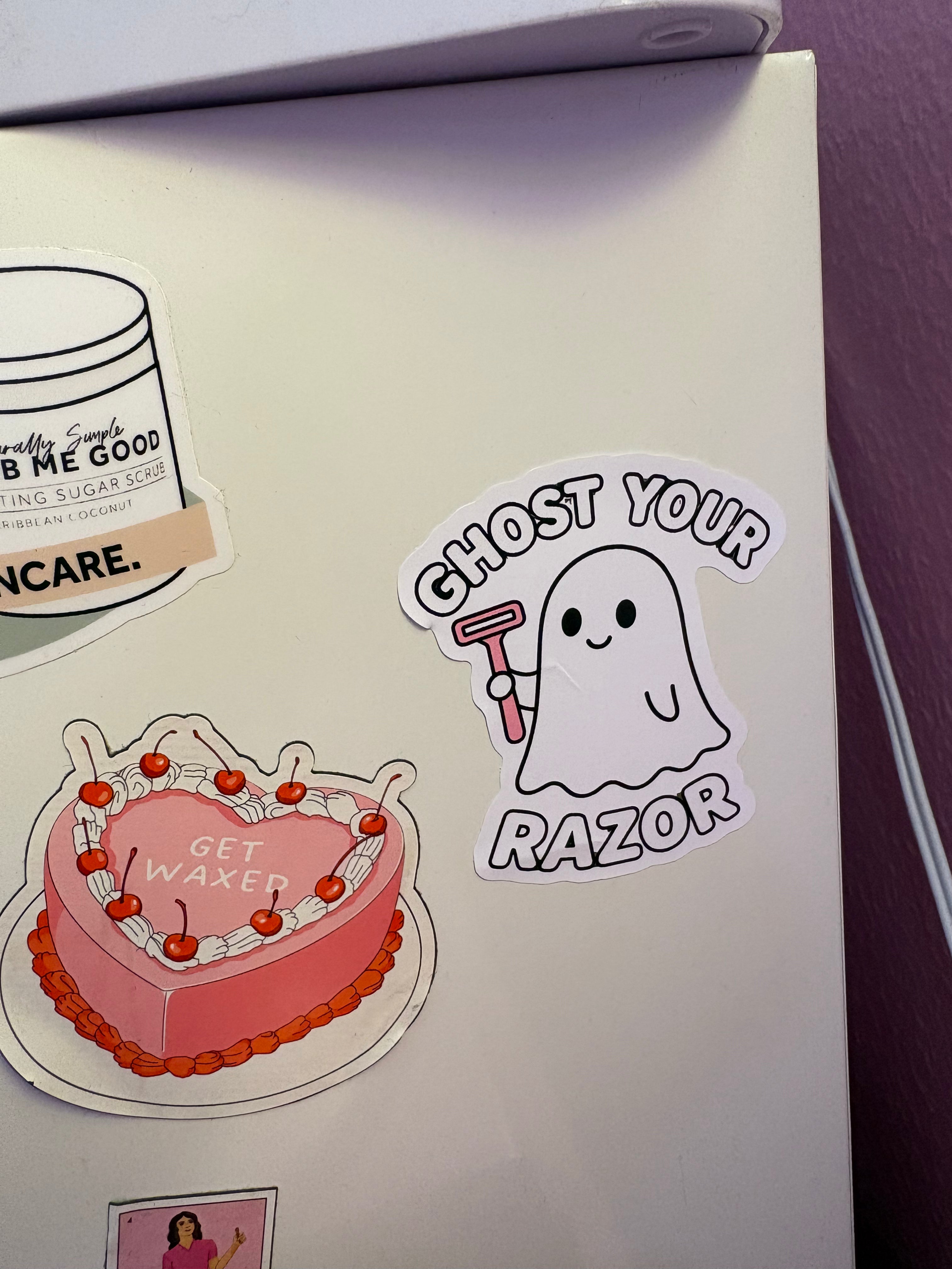 “Ghost Your Razor” Sticker